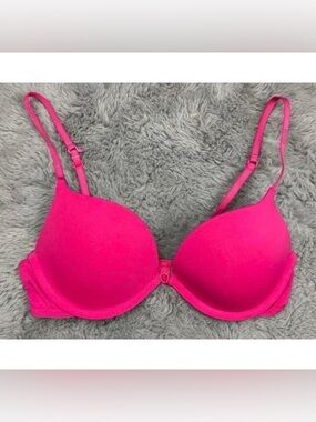 Aerie hot pink convertible racerback push up bra